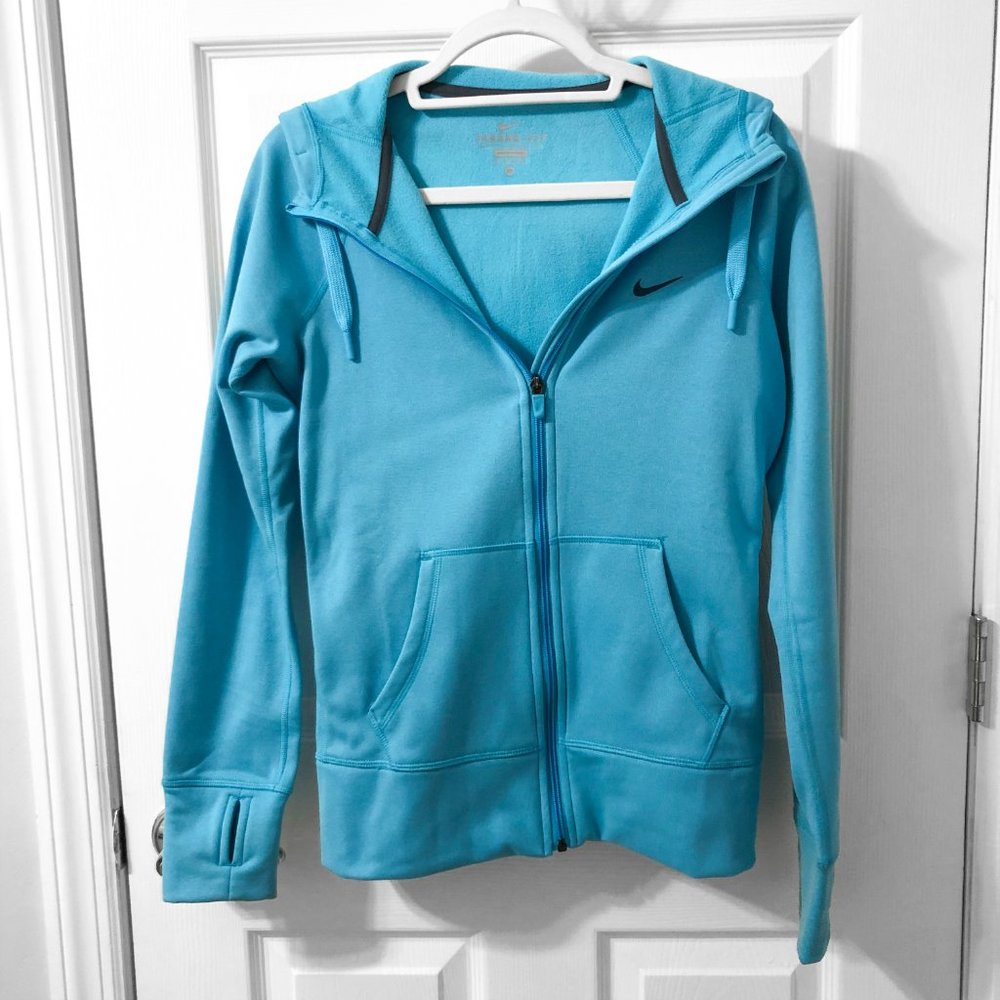NWOT Nike Therma Fit Bright Blue Zip Up Hoodie